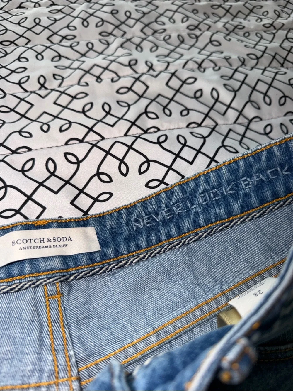 Scotch & Soda Ocean Shade Denim Shorts - Picture 3 of 6